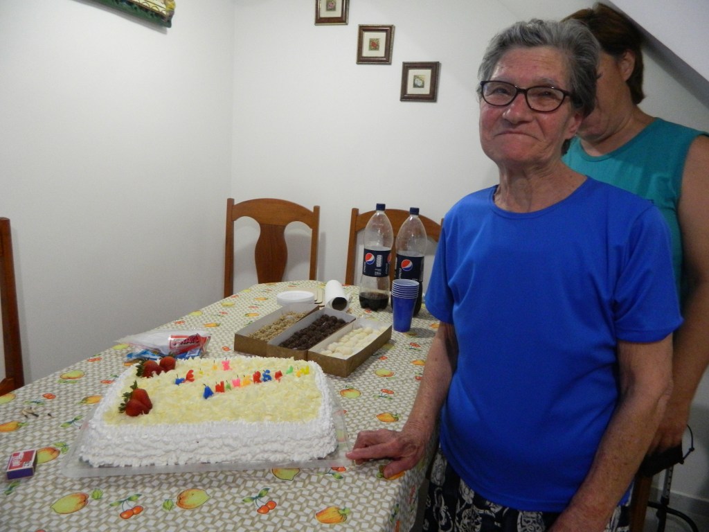 Vó Tonha no aniversário do ano passado