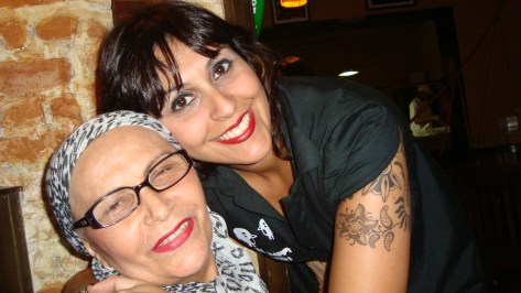 Giselli com sua mãe