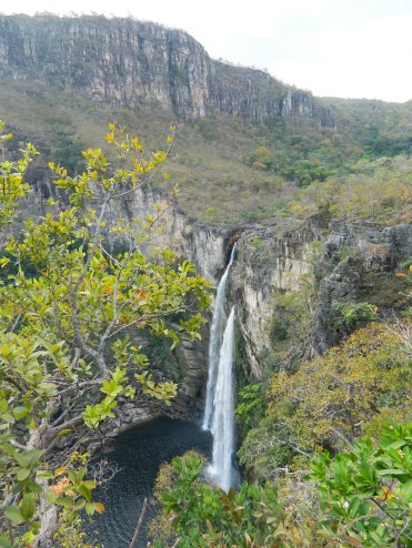 Cachoeira de 120 metros no Parque Nacional da Chapada dos Veadeiros