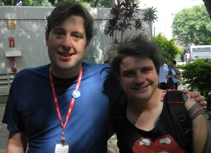 Felipe e Marcel acamparam na Capus Party 2015: 'Estamos mais sozinhos do que nunca', diz Marcel Bely (dir.) sobre relações humanas virtuais