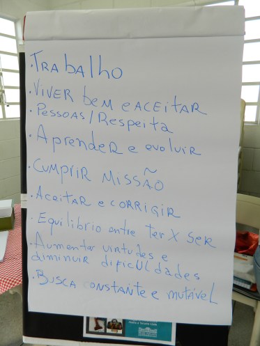 Lista de 'sentidos da vida' que elaboramos